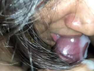 sexiest indian laddie closeup horseshit sucking with sperm around frowardness