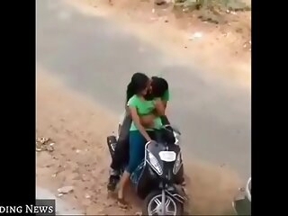 Hot progressive indian bhabhi enjoying with previously to girlfriend 2018